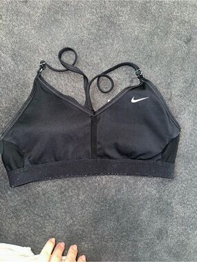 Nike Black Racerback Strappy Sports Bra